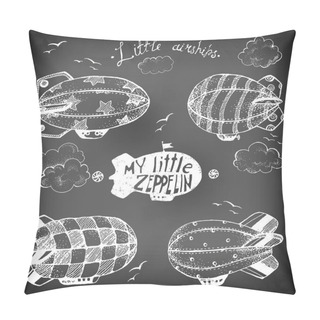Personality  Cute Little Airships Set Pillow Covers