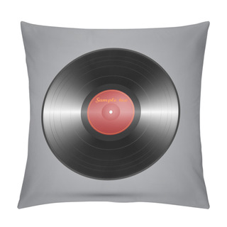 Personality  Vinyl With Copyspace. Vector Pillow Covers