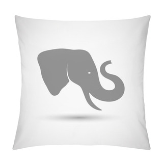 Personality  Icon Head Of An Elephant Pillow Covers