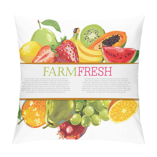 Personality  Assorted Sketchy Fruits Pillow Covers