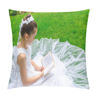 Personality  Girl Reading First Holy Communion Pillow Covers