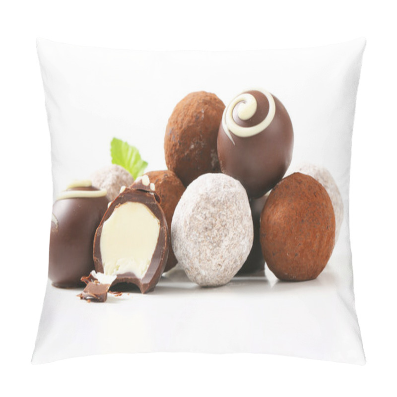 Personality  Chocolate Truffles And Pralines Pillow Covers