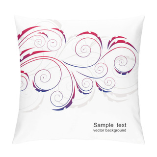 Personality  Abstract Background With Curls. Pillow Covers
