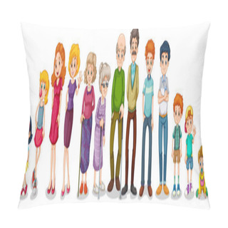 Personality  A Big Extended Family Pillow Covers