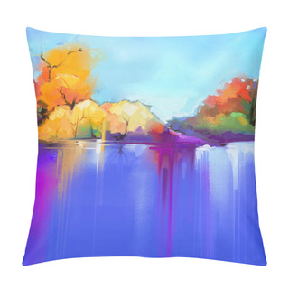 Personality  Abstract Oil Painting  Landscape Background. Pillow Covers