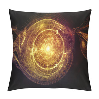 Personality  Virtual Life Of Sacred Geometry Pillow Covers