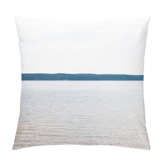 Personality  Clean And Blue Lake Against Sky In Summer Pillow Covers
