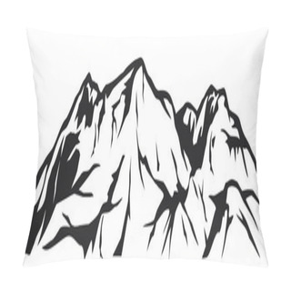 Personality  Mountains Drawing Pillow Covers