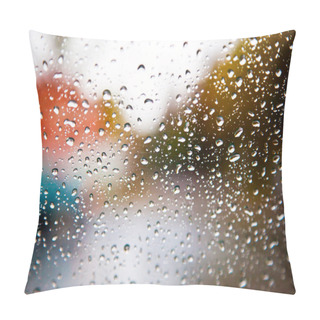 Personality Rain Drops On Window Pillow Covers