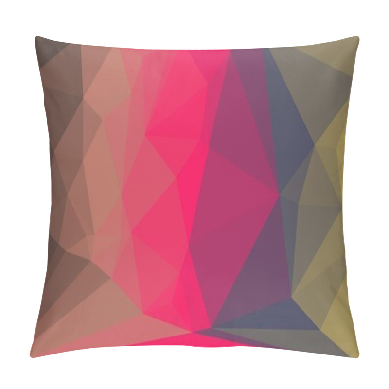 Personality  Minimal Colored And Polygonal Background Pillow Covers