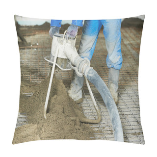 Personality  Floor Cement Covering Plastering Work Pillow Covers