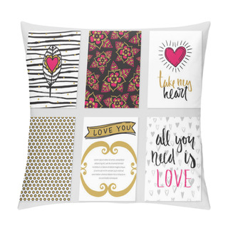 Personality  Romantic Cards Collection. Pillow Covers