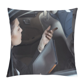Personality  Passenger Talking To Car Driver Pillow Covers