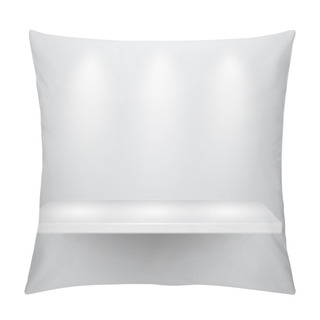 Personality  3d Isolated Empty Shelf For Exhibit Pillow Covers