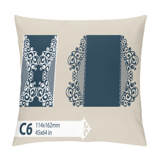 Personality  Template Greeting Card With Openwork Pattern Pillow Covers