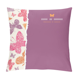 Personality  Floral Butterflies Frame Square Seamless Pattern Background Pillow Covers