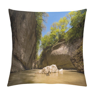 Personality  Rock In Mountains Lake Pillow Covers