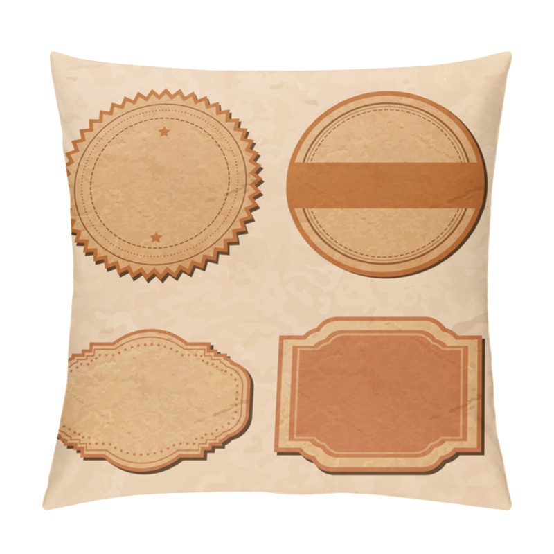 Personality  Vector Set: Vintage Labels Pillow Covers