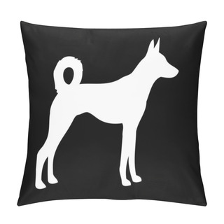 Personality  Cretan Hound Dog Vector Silhouette Pillow Covers