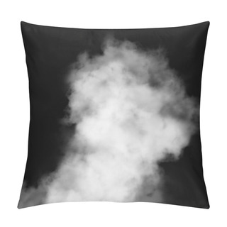 Personality  Abstract Wallpaper, Steam On Black Background Pillow Covers