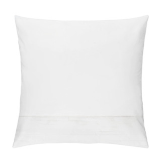Personality  Empty And Clean White Room With Copy Space Pillow Covers