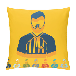 Personality  Referee Icons Pillow Covers