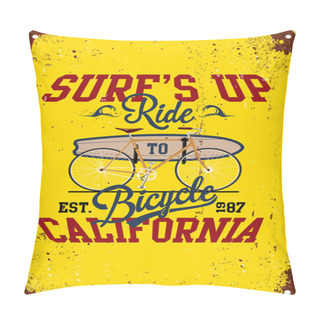 Personality  Summer Surfing Poster Pillow Covers