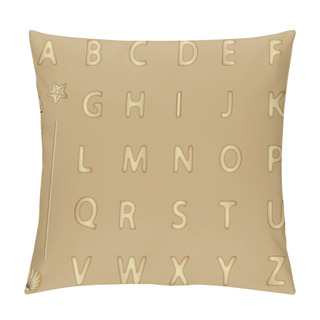 Personality  A-Z, Sand Alphabet Pillow Covers