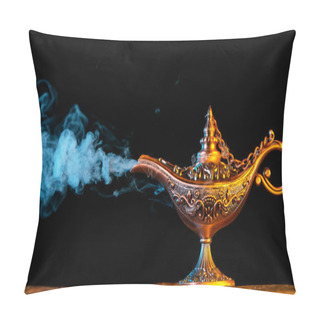 Personality  Antique Oriental Aladdin Arabian Lamp With Soft Light Smoke. Pillow Covers