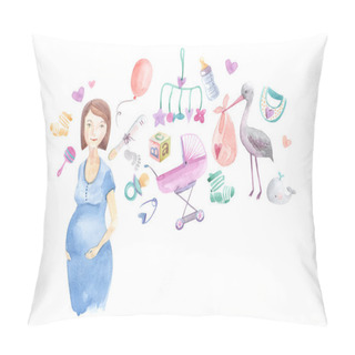 Personality Illustration Of Baby Products Pillow Covers