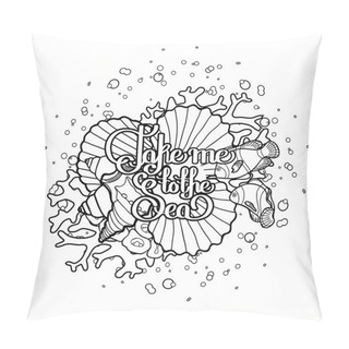 Personality  Lifebuoy With Ocean Design Pillow Covers