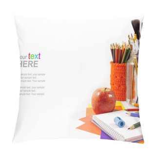 Personality  School Supplies With Copy Space Pillow Covers