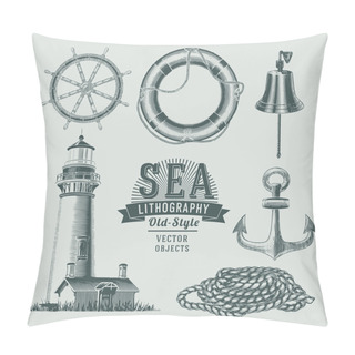 Personality  Nautical Vector Set Pillow Covers