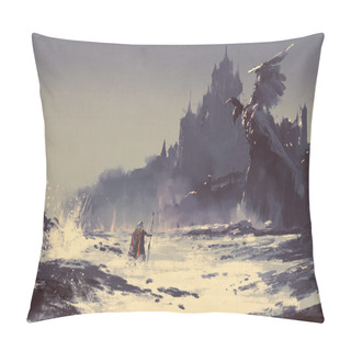 Personality  Dark Fantasy Castle Pillow Covers