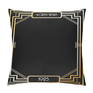 Personality  Art Deco Border Template Pillow Covers