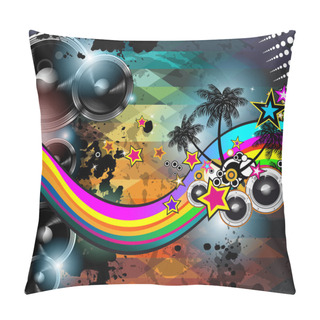 Personality  Tropical Event Disco Flyer For Music Poster Pillow Covers