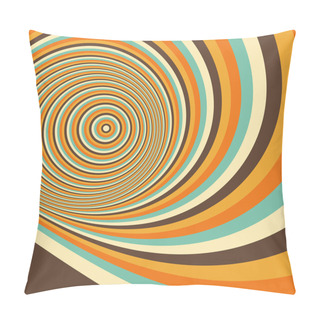 Personality  Abstract Swirl Background. Pattern With Optical Illusion. Pillow Covers