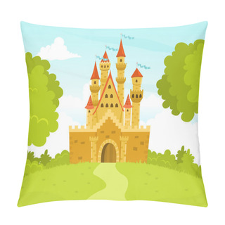 Personality  Illustration Of A Castle Pillow Covers