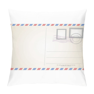Personality  Post Card Template Vector Illustration Pillow Covers