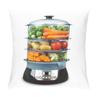 Personality  Healthy Food In Steam Cooker Pillow Covers