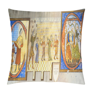 Personality  Carcassonne History Wall Painting Pillow Covers