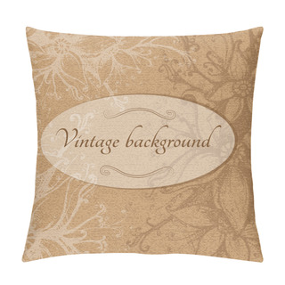 Personality  Vector Vintage Floral Background. Pillow Covers