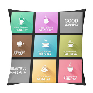 Personality  Days Of The Week.  Pillow Covers