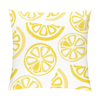 Personality  Hand Drawn Doodle Citrus Lemon Lime Orange Pattern Background Pillow Covers