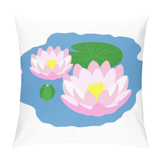 Personality  Pond With Lilies Pillow Covers