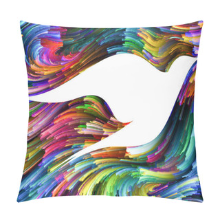 Personality  Colors In Flight Background Pillow Covers