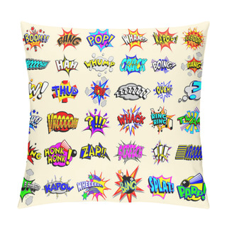 Personality  Cartoon Text Explosions Pillow Covers