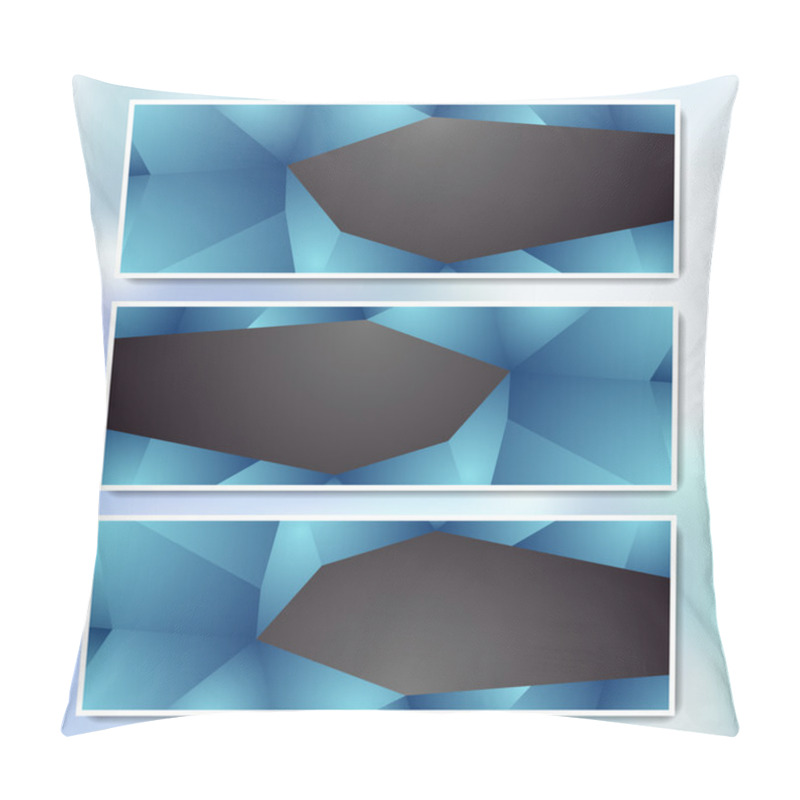 Personality  Vector Set Of Web Banners Pillow Covers