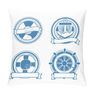 Personality  Retro Sea Stamps Set Pillow Covers