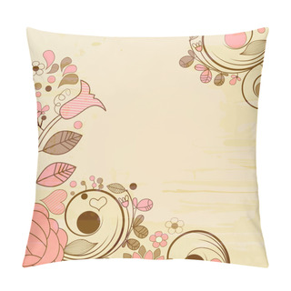Personality  Old Paper Page, Floral Decorations Pillow Covers